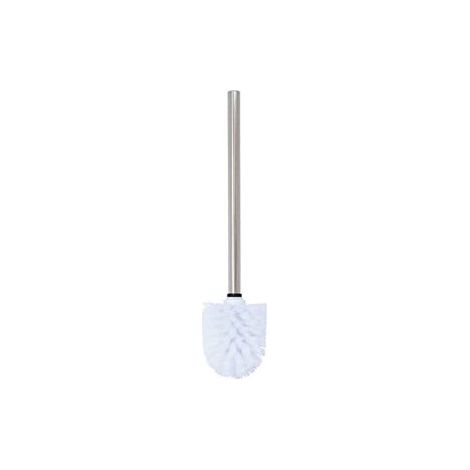 MSV 141191 BROSSE DE WC MANCHE ACIER INOXYDABLE BLANC 30 X 20 X 15 CM (1/3)