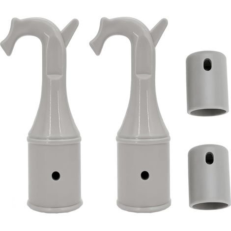 2er-Pack Fensteröffnerstangenhaken, 25 mm Innendurchmesser, ABS-Haken mit rutschfester Unterseite für Dachfenster, Dachböden, Jalousien, Vorhänge (1/5)