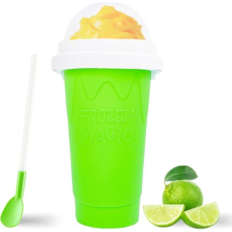 Magischer Schnell-Smoothie-Becher aus Edelstahl – Kühlt Getränke schnell ab, erzeugt Slush-Effekt und ist ein lustiges Geschenk (1/5)