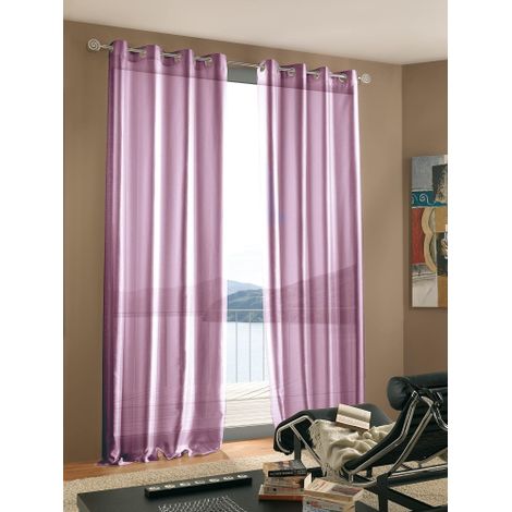 Home Collection CRI131 Tenda Cristy, Poliestere, Lilla, 140x290 cm (1/2)