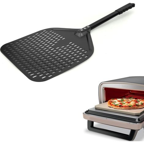 Pelle à Pizza à Long Manche, Pelle Pizza Perforée de 30,5 cm pour la Cuisine le four les Fêtes en Extérieur et la Restauration Compatible avec le MO201 (1/5)
