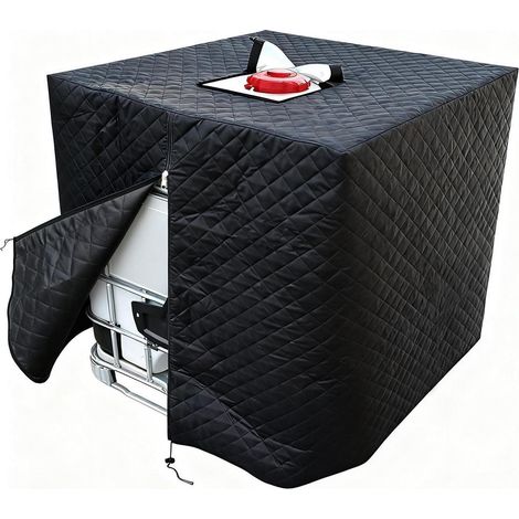 Housse isotherme pour cuve IBC 1000L, protection hivernale, fermeture éclair, anti-UV (1/5)