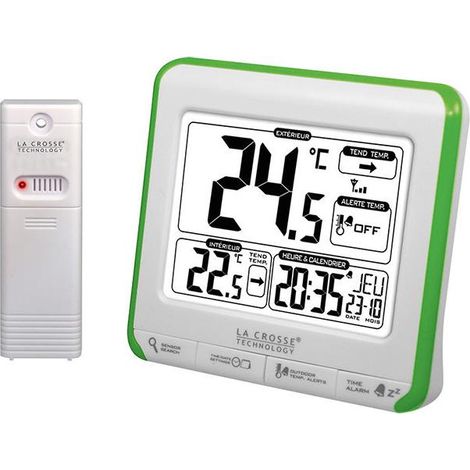 Station météo blanc/vert - La Crosse Technology - WS6811W-GREEN (1/3)
