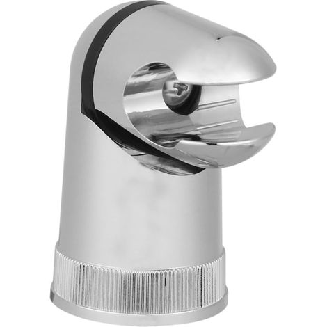 Support de douchette rotatif FENICAL en ABS plaqué argent pour salle de bain, facile à transporter et supporte la douchette. (1/5)