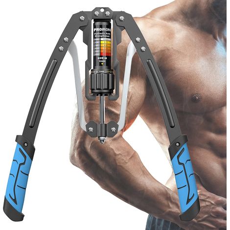Haltère de flexion hydraulique réglable, appareil d'entraînement des bras, appareil d'entraînement de la poitrine pour l'entraînement des avant-bras et des bras, des biceps et de la poitrine (1/3)