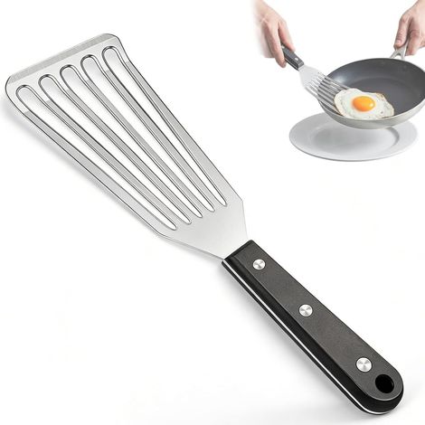 Spatule Inox, Spatule Cuisine Inox - Ustensile de Cuisine pour la Préparation, la Cuisson et le Service des Aliments pour tous les Types de Cuisinières (1/5)
