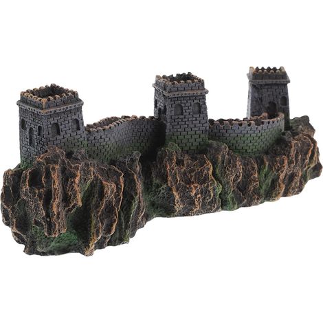 Modèle Miniature Grosse de Chine en Résine, Ornement Décoratif Artistique pour Aquarium et Décoration Intérieure, Pont Collectible pour Maison (1/5)