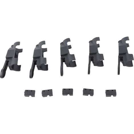10 interruptores para antorcha de soldadura TIG con juego de núcleos, accesorios de soldadura de argón negro resistentes a la oxidación (1/5)