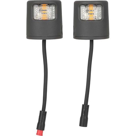 Elite round turn signals (1 pair), Elite electric scooter handlebar gloves, left and right turn signals, waterproof head accessories. (1/4)