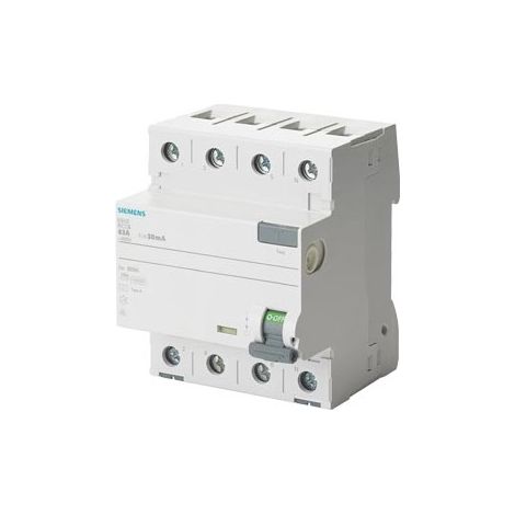 Interruttore Automatico Differenziale, 4 poli, tipo A, super resistente, In: 40 A, 30 mA, Un AC: 400 V