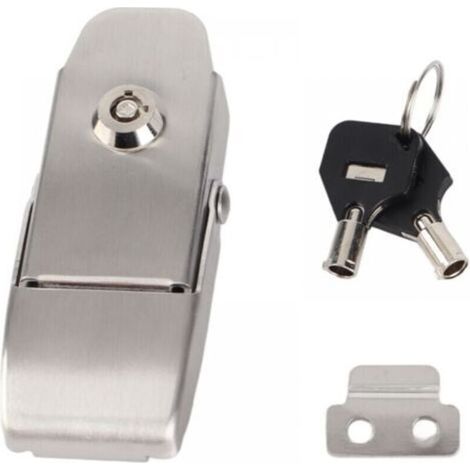 1pc 304 Stainless Steel Spring Toggle Latch Clamp Box Case Shipping Device Cabinet Locking Tool (1/5)
