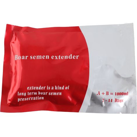 Poudre de dilution de sperme pour porcs, supplément nutritionnel en poudre pour sperme de verrat, diluant pour sperme de verrat, action prolongée de 7 à 14 jours. (1/5)