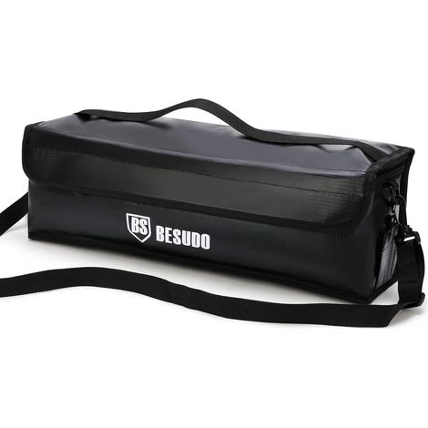 Sac de protection pour batterie de vélo électrique - Sac de sécurité pour le stockage, le transport, la charge de la batterie électrique -pour batteries de vélo électrique en 2 tailles-B-M (1/5)