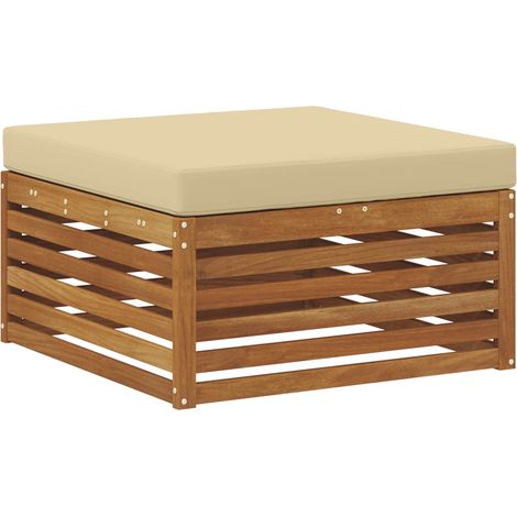 Maison Exclusive - Outdoor-Fußhocker Massivholz Akazie Natur