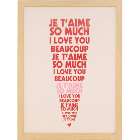 Poster incorniciato carine 30x40 cm - Atmosphera créateur d'intérieur (1/3)