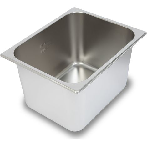 Contenitore Gastronorm GN 1/2 acciaio inox profondità 200mm cucina professionale VERTES