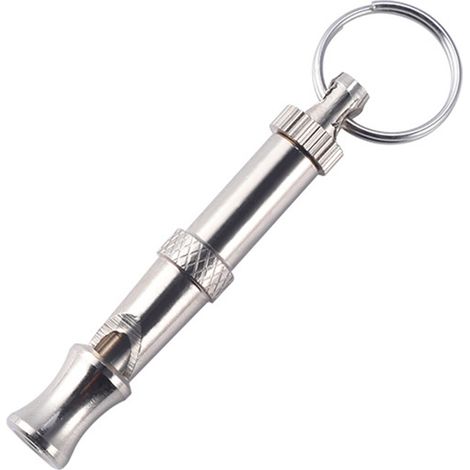 Lot de 2 sifflets multifonctionnels pour dresser les chiens à aboyer - Argent (1/5)