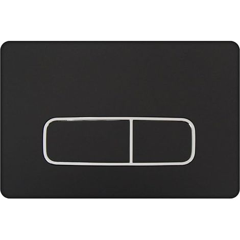 Plaque de Commande WC, Compatible avec Geberit Sigma, UP300&UP320, avec Double Chasse, Équipée d'un Set de Leviers de Chasse et d'un Cadre d'Installation, Dimensions 243×164mm(Noir) (1/5)