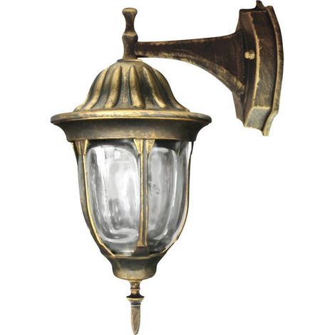Lampada da parete da giardino retrò Florence E27 IP43 patina Goldlux (1/2)