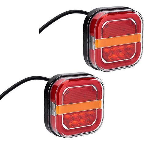 Feu arrière à LED, feu arrière de remorque, clignotant, indicateur de plaque d'immatriculation, feu stop (1/5)