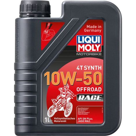 Aceite sint茅tico para motores de motocicleta Liqui Moly 10W50 Offroad Race 4T, 1 litro. (1/4)
