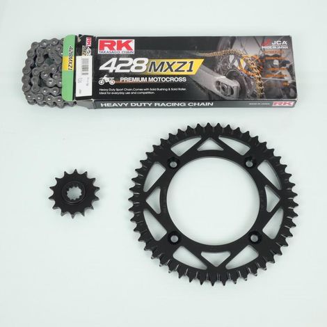 Kit chaîne FE pour moto KTM 85 Sx Grandes Roues 2004 à 2017 14x49