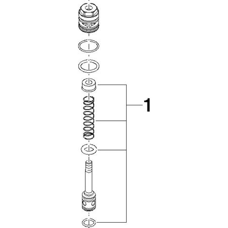 Dornbracht 90310903200-00 Pièce de rechange pour commutateur (1/3)