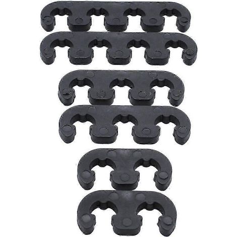 7mm 8mm Plastic Spark Plug Wire Separators Dividers Looms Universal Black Separators Dividers For( ) (1/5)