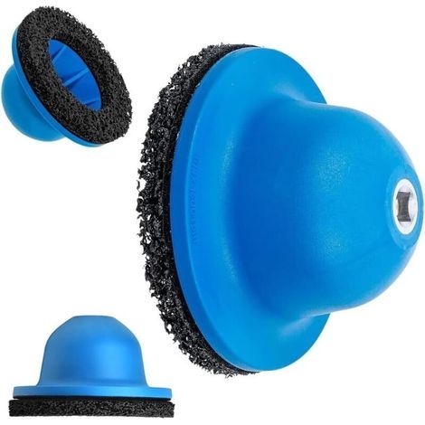 1 smerigliatrice per mozzi ruota con mola da 150 mm, testa a sfera in carburo di silicio, smerigliatrice per ruote per cambio gomme e pulizia cerchi (1/5)