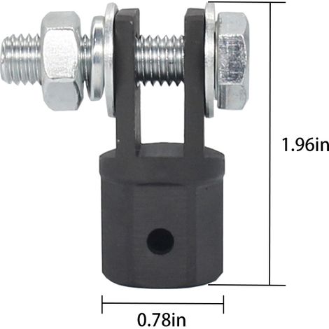 [JAMAIS UTILISÉ]Adaptateur de perceuse pour cric à ciseaux, compatible avec les clés à chocs/à entraînement 1/2 pouce, les clés à roue/démonte-pneus et les douilles de 13/16 pouce. (1/2)