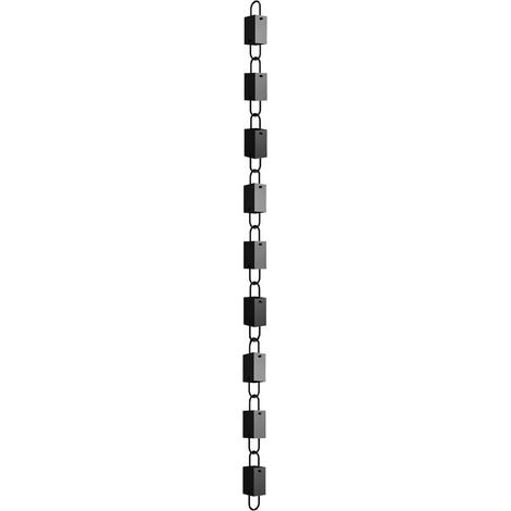 Chaîne de Pluie pour gouttière, déflecteur d'eau de Pluie, coupelles carrées, en Alliage d'aluminium, pour Descente pluviale de Remplacement, (1/4)