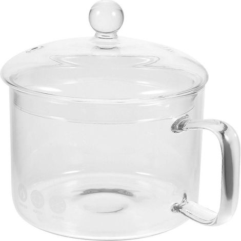 Marmite en verre multifonctionnelle pour la cuisson au feu de bois, idéale pour les ragoûts, les nouilles et autres préparations culinaires à la maison ou au restaurant (1500 ml). (1/3)