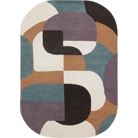 Tapis de sol en Laine à motifs graphiques ANDREÏ