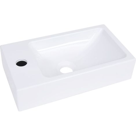 Lavandino bagno 40x22 cm SMC bianco 020002654