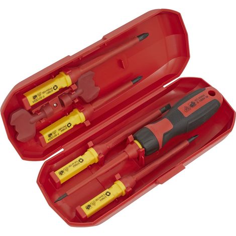 Sealey AK61280 Premier Interchangeable Screwdriver Set 8pc - VDE Approved (1/5)