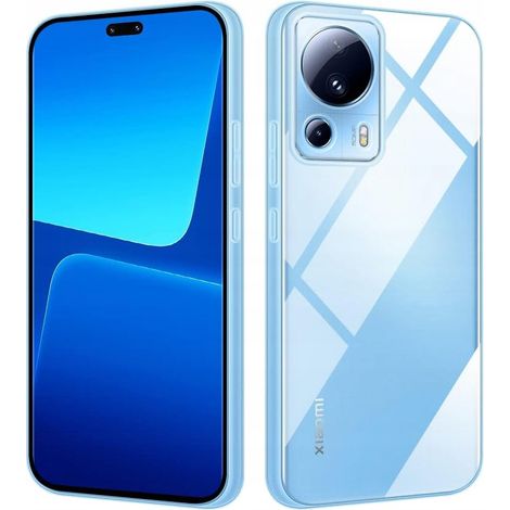 FUNDA DELGADA para XIAOMI 13 LITE, CARCASA TRASERA TRANSPARENTE + CRISTAL (1/5)