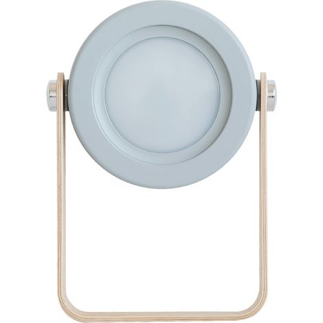 Ortviai Lampe de nuit LED pliable et télescopique avec batterie intégrée, lumière chaude réglable, couleur gris cinère (1/5)