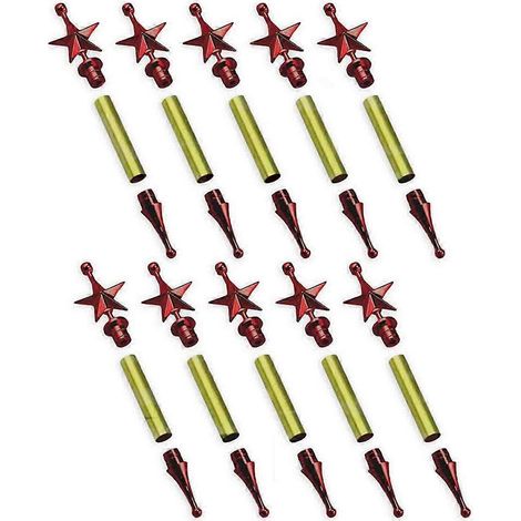 Set aus 10 gedrechselten Weihnachtsbaumkugeln aus Holz, A
