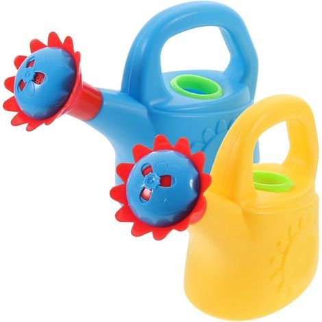 TOYANDONA Set Plastic Watering Can for Kids Bath Toys Lightweight and Safe for Indoor and Outdoor Play Early Development Creativity and Learning (Random Color) (1/3)