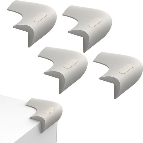 Protège-coins en silicone en L anti-collision pour enfants,bandes de sécurité pour tables,protection résistante aux chocs,compatible bois,verre,métal,marbre (1/5)