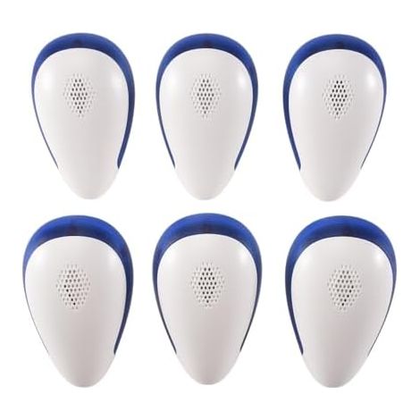 Ultrasonic Repeller 6 Packs, 2023 Le Plus RéCent RéPulsif éLectronique Antiparasitaire IntéRieur Plug en Repellent Prise UE - (1/5)