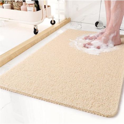 Tappetino antiscivolo per doccia, tappetino antiscivolo per vasca da bagno con scarico, tappetino antiscivolo in PVC morbido, tappetino per vasca da bagno, tappetino per vasca ad asciugatura rapida, m (1/5)
