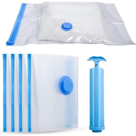 4 bolsas de vacío para ropa: almacenamiento y transporte que ahorran espacio (40x60 cm) (1/5)