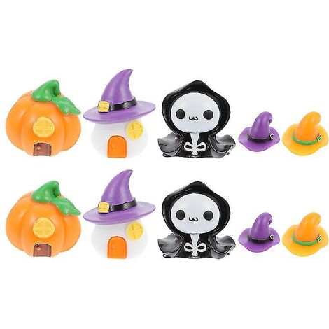 10 Stück Mikro-Landschaftsdekor für Halloween-Dekorationen
