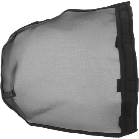 Filet nasal pour cheval en plastique respirant, maille fine, taille L, noir, confortable, pour la maison et la ferme (1/5)