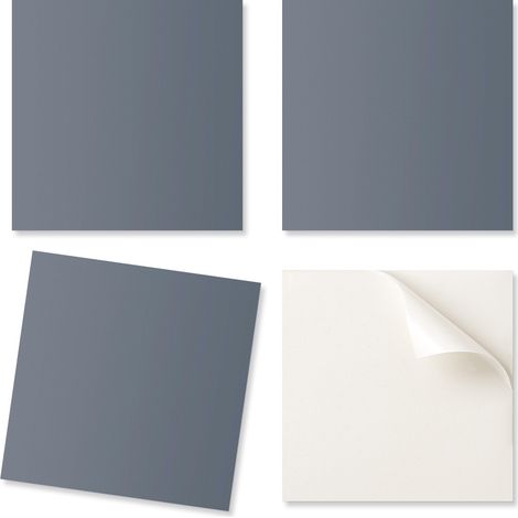 Juego de azulejos de PVC decorativos para cocina o ba帽o, color azul oscuro, 9x30x30 cm.
