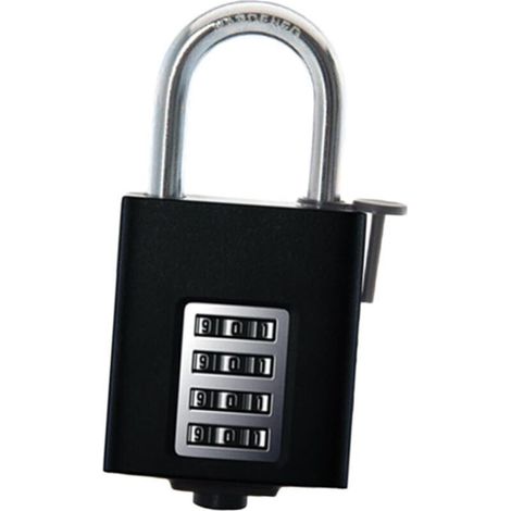 Cadenas à Combinaison Chiffres de Zinc Serrure Étanche pour Portails Extérieurs Portes Métalliques Boîtes Aux Lettres et Armoires de Jardin