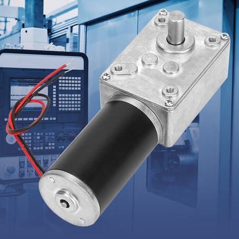 24V Reversible Gear Motor Speed Reducer with 8mm Shaft (30RPM) (1/5)