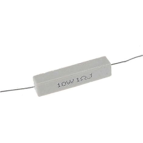 Lot de 10 résistances bobinées en céramique cémentée de haute qualité, 1 ohm, 5 %, 10 W. WHBYV (1/4)