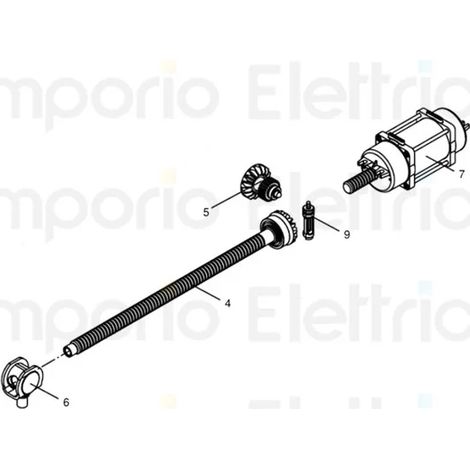 beninca pièce détachée moteur pour bob21-30ma 115v 50-60hz pour bob21ma-115 9686878
